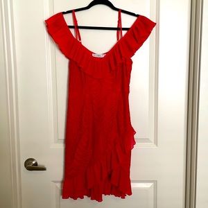 Red bodycon dress